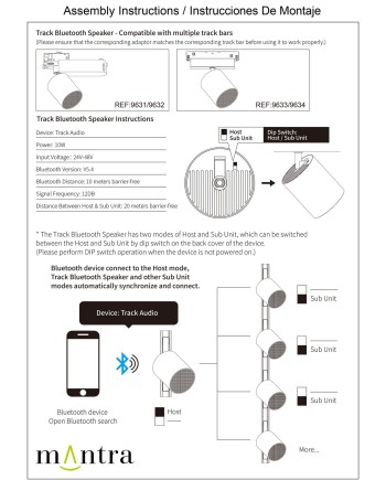 SPEAK * ALTAVOZ BLUETOOH 10W TRIFÁSICO BLANCO